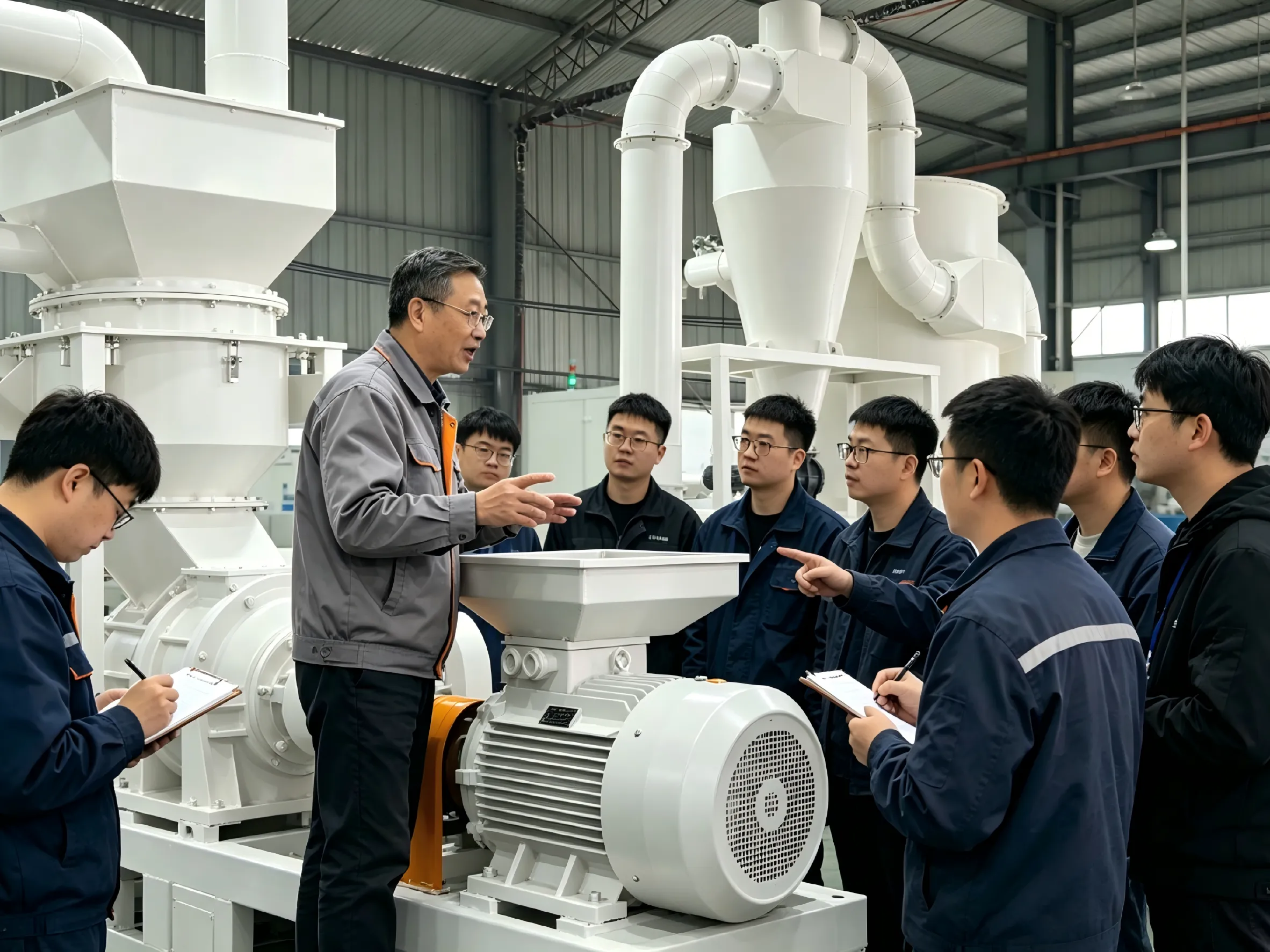 Xingshengwei geeft gespecialiseerde onderhoudstrainingen voor Ultra Pulverizer om een ​​stabiele levering van apparatuur te garanderen